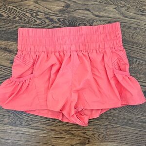 Free People movement coral shorts